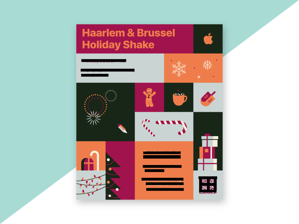 Holiday invitation design